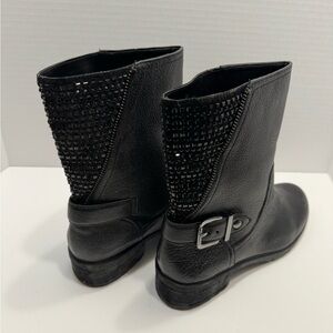 NWT “GIANNI BINI” BLACK LEATHER BOOTS, SIZE 9M, BOX/NO LID, SUPER COMFORTABLE!❤️